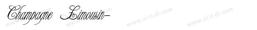 Champagne Limousin字体转换